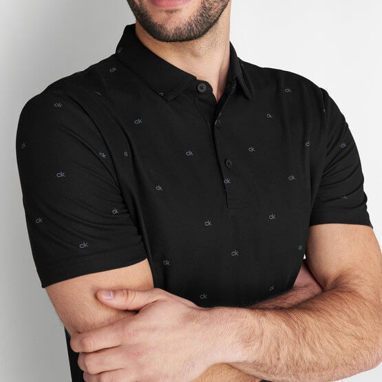 Calvin Klein Monogram Halbarm Polo