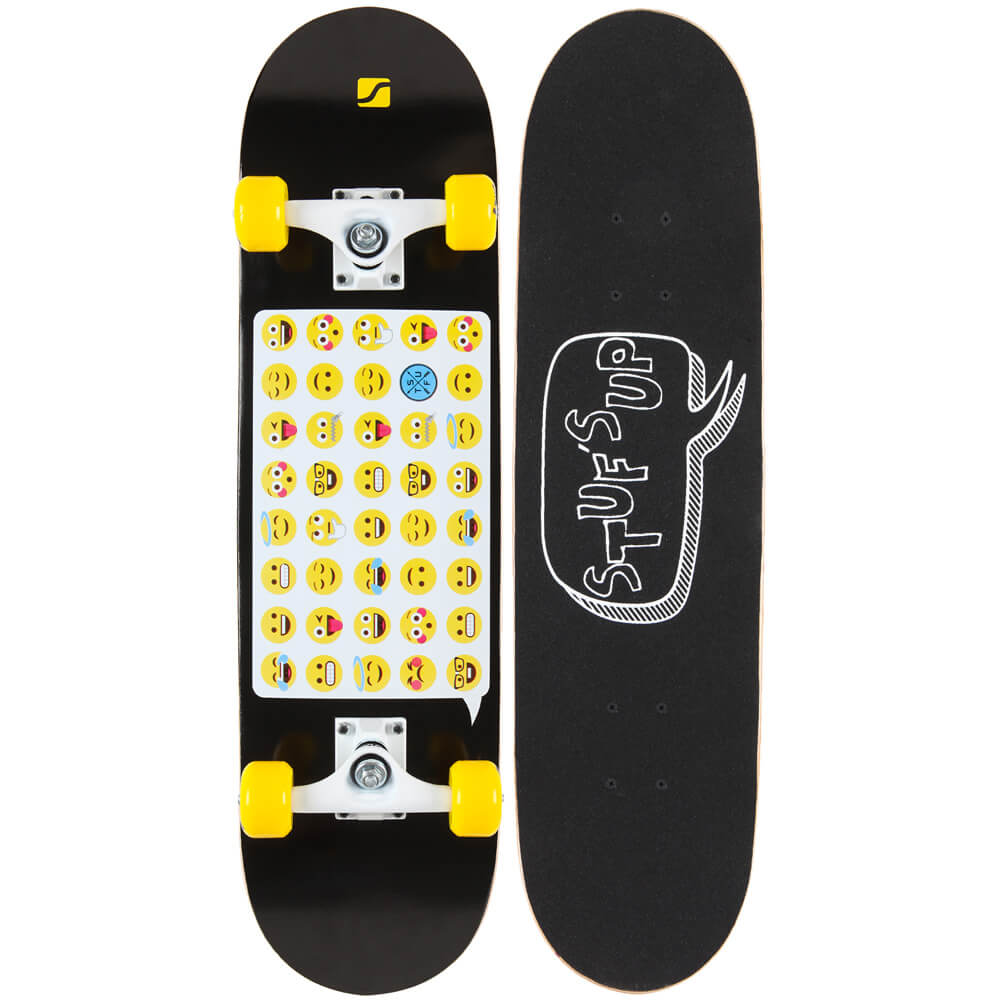 Stuf Emo Skateboard Black/Yellow/White für nur 29,90€ inkl. Versand statt 40€