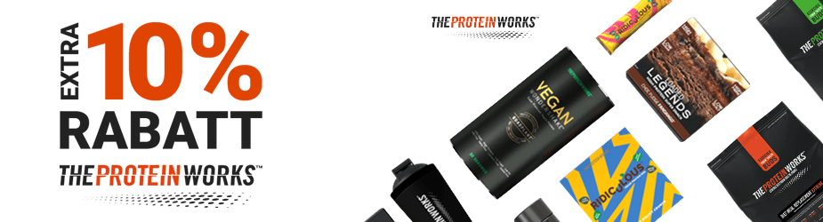 The Protein Works Sale - bis zu 88% Rabatt und nochmal 10% on Top!