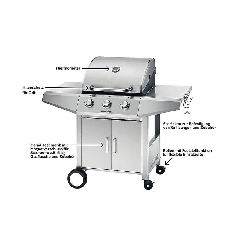 Universum Gasgrill GG 300 20 für nur 179€ inkl. Versand statt 245€