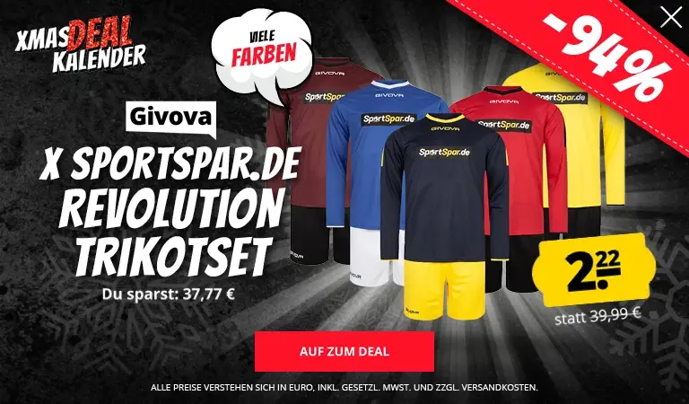 Givova Revolution Langarm Trikot-Set für nur 2,22€ statt 39,99€