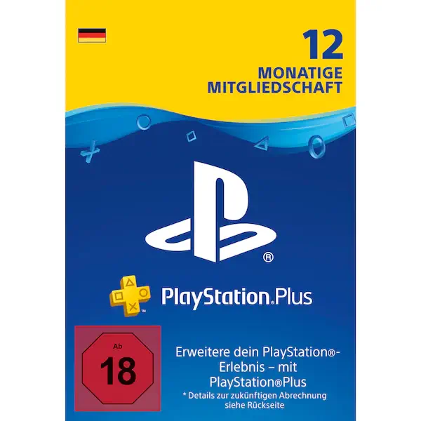 Sony Playstation Plus Jahresmitgliedschaft für nur 37,59€ statt 38,99€