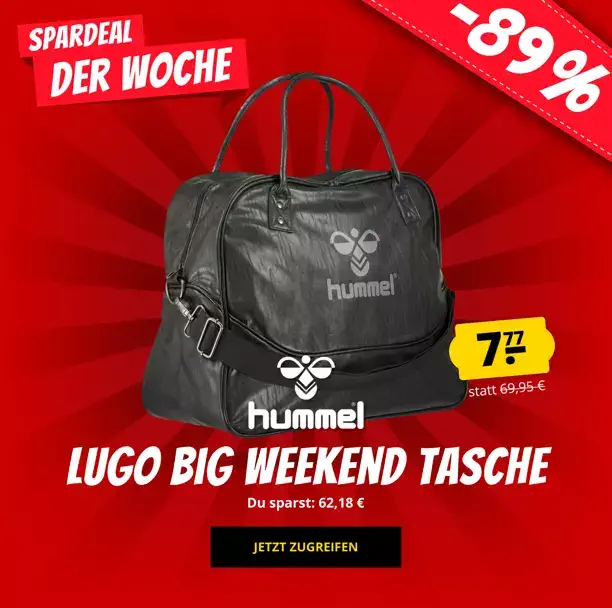 hummel Lugo Big Weekend Tasche für nur 7,77€ statt 47,78€
