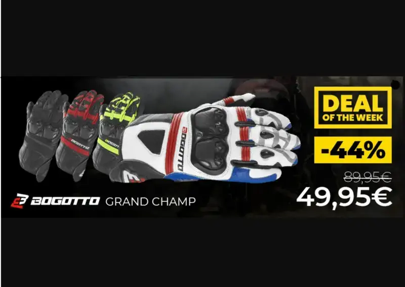 Bogotto Grand Champ Motorradhandschuhe für nur 53,94€ inkl. Versand statt 73,85€