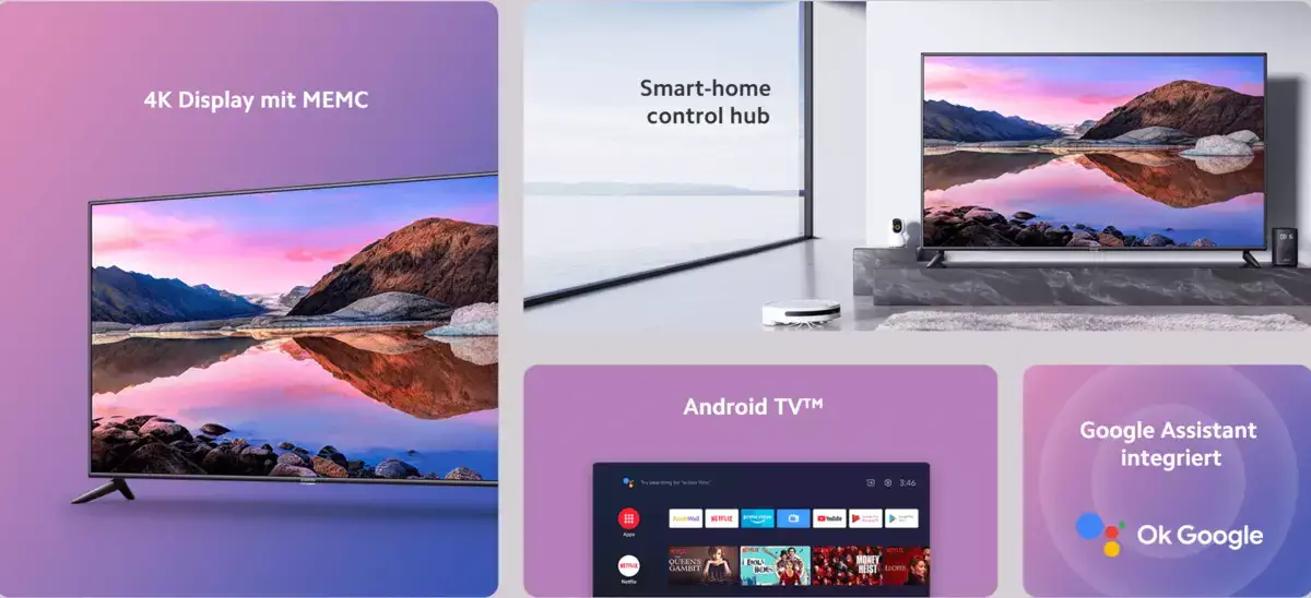 Xiaomi TV P1E 65 Smart TV für nur 649€ inkl. Versand statt 729,89€