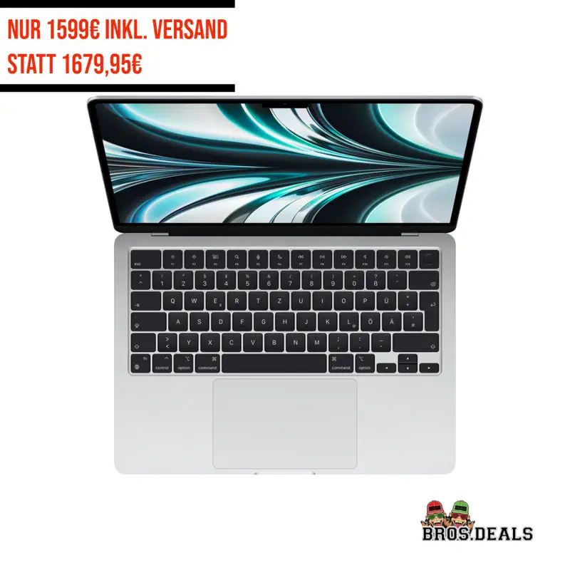 Apple MacBook Air 2022 13,6 für nur 1599€ inkl. Versand statt 1679,95€