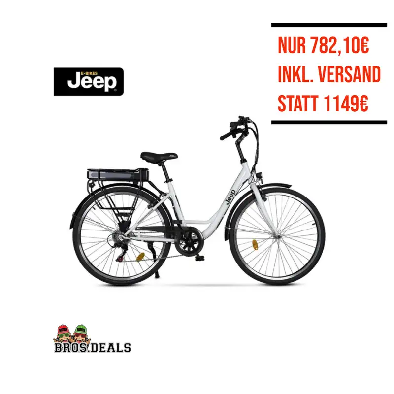 Jeep City E-Bike ECR3001 für nur 782,10€ inkl. Versand statt 1149€
