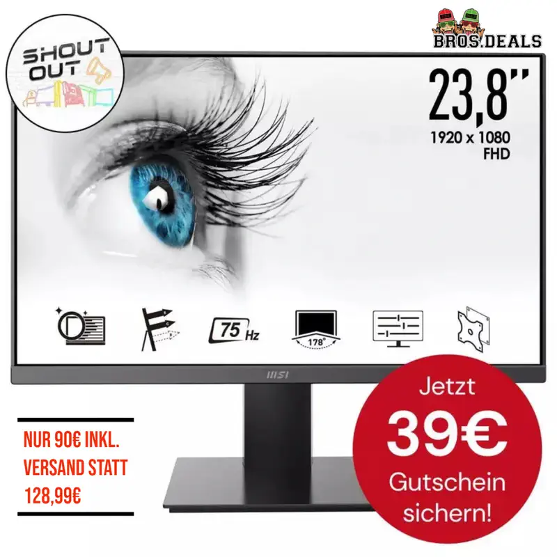 MSI PRO MP241XDE LED-Monitor für nur 90€ inkl. Versand statt 128,99€