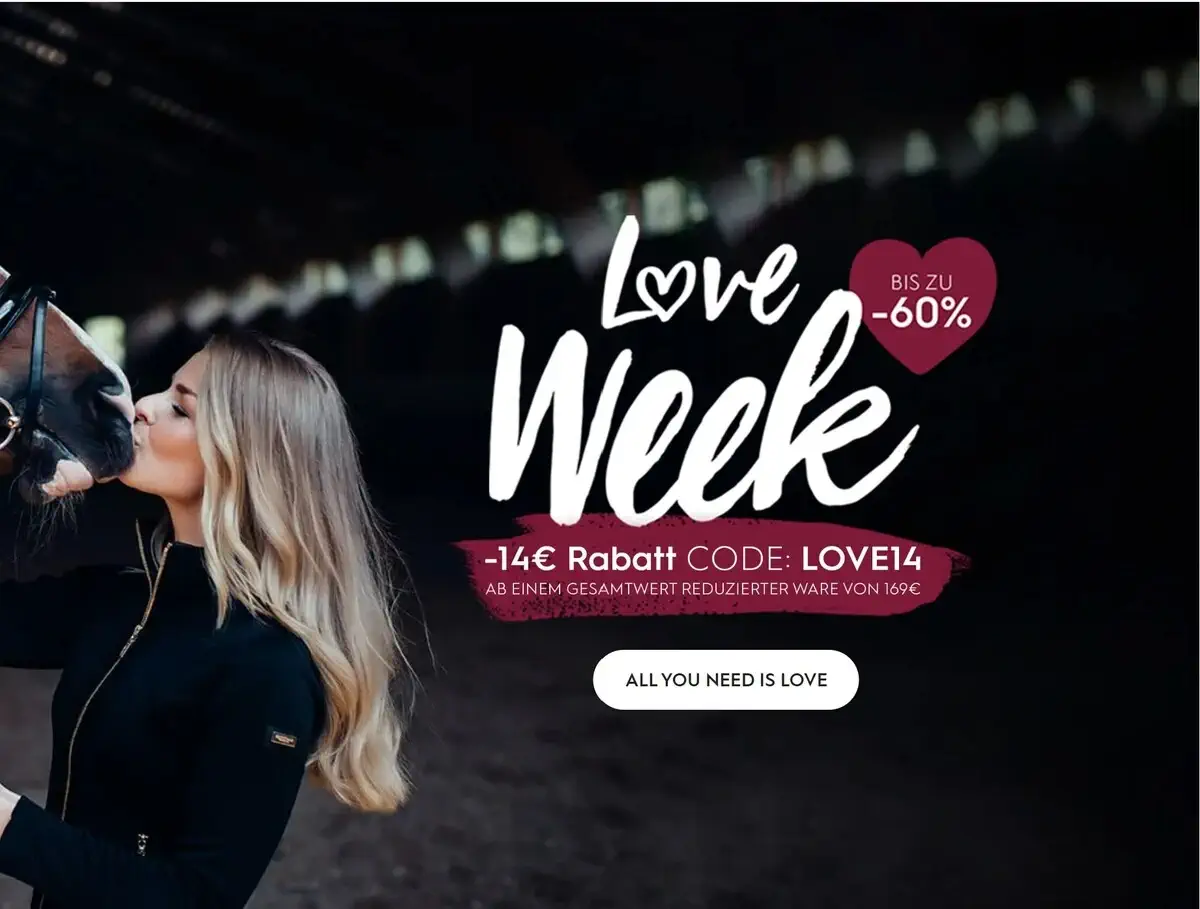 kavalio Love Week - bis zu 60% und 14€ Extra Rabatt 