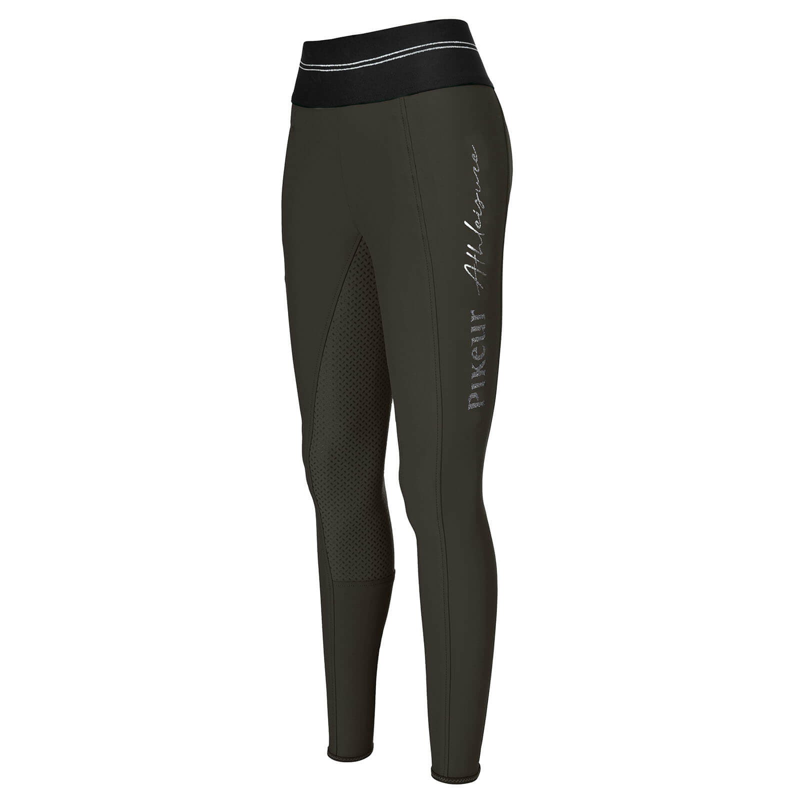 Pikeur Reitleggings Damen Full- Grip Gia Grip Athleisure Classic Ganzbesatz Black Olive 34 | kavalio - für mich und mein Pferd