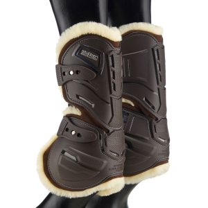 Stübben Gamaschen Hybrid Fleece Springgamaschen Braun M | kavalio - für mich und mein Pferd