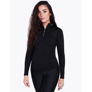 Maximilian Equestrian Base Layer Damen Long Sleeve Funktionsshirt Black/Silver XXS | kavalio - für mich und mein Pferd