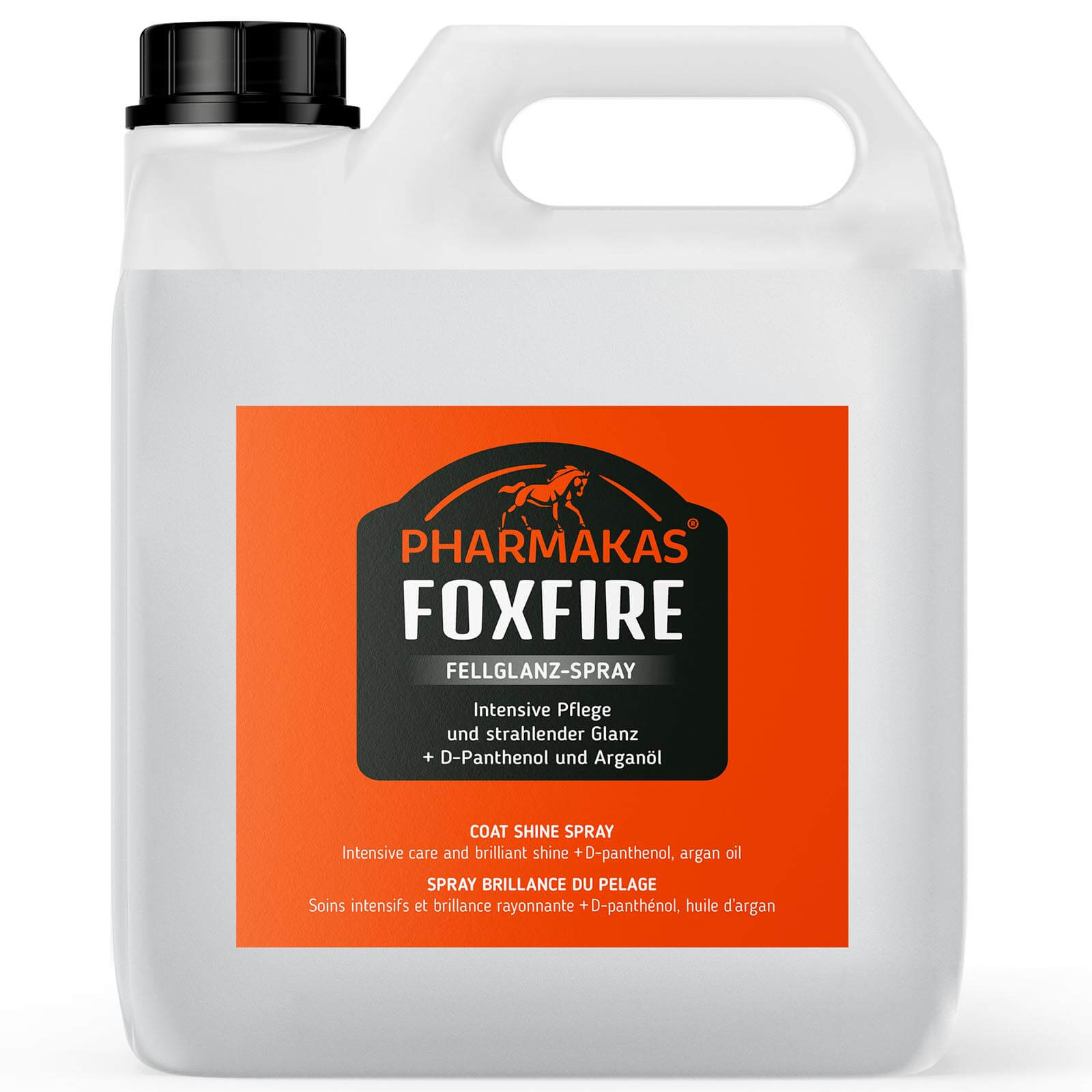 Pharmakas Horse Fitform Fellglanzspray Foxfire 5 l | kavalio - für mich und mein Pferd