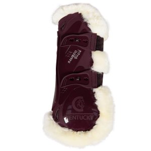 Kentucky Horsewear Gamaschen Bamboo Elastik Kunstfell Bordeaux XS | kavalio - für mich und mein Pferd