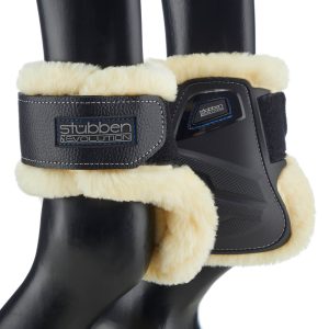 Stübben Streichkappen Hybrid Fleece Schwarz M | kavalio - für mich und mein Pferd