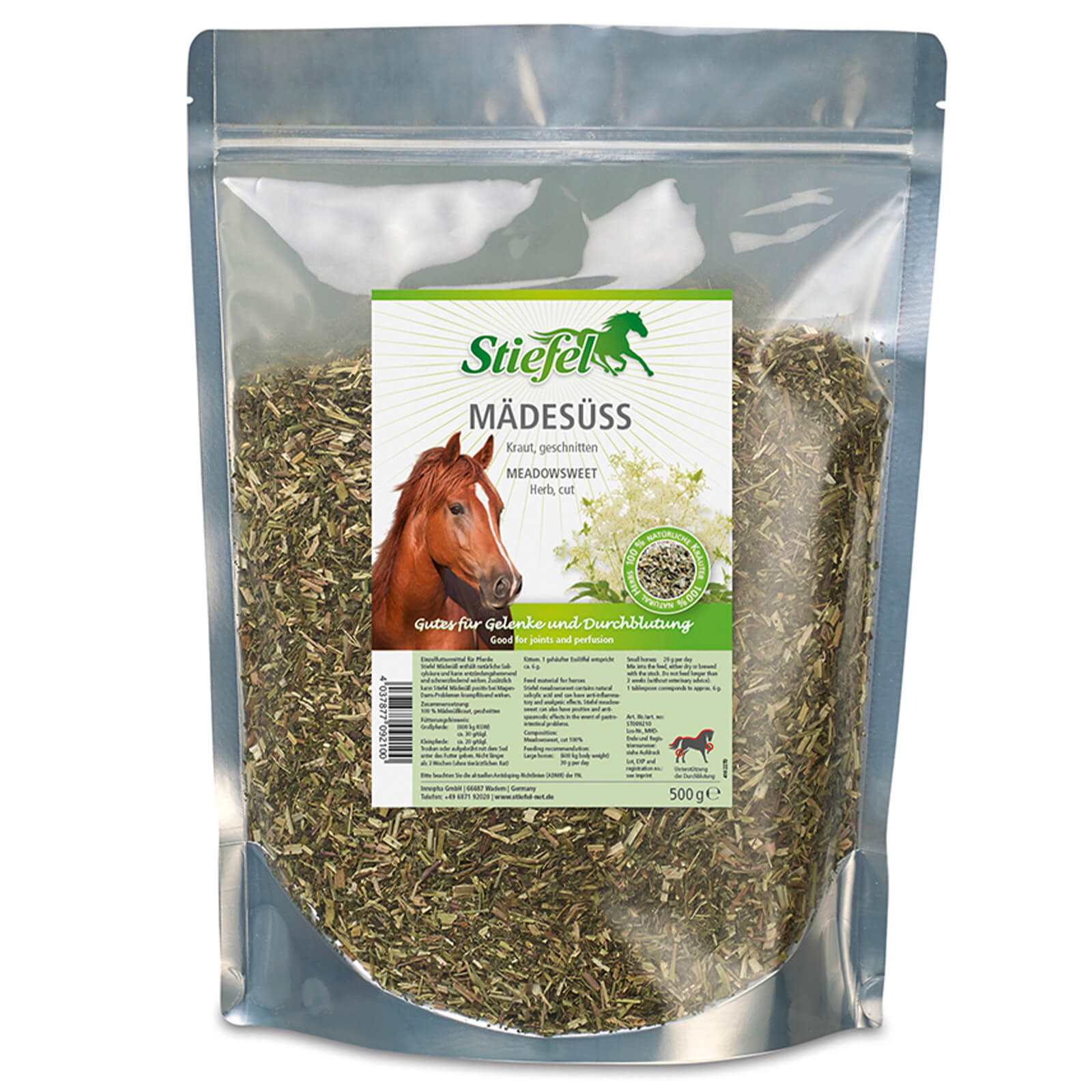 Stiefel Mädesüß Nahrungsergänzungsmittel Pferd | kavalio - für mich und mein Pferd