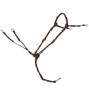 Schockemöhle Sports Vorderzeug Sevilla Select Royal Oak/Cream/Silver VB | kavalio - für mich und mein Pferd