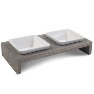 Wolters Doppelnapf Meshidai True Futterstation Grau M 2x 1