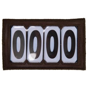 Kentucky Horsewear Startnummer PVC mit Klett Braun | kavalio - für mich und mein Pferd