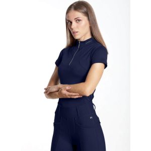 Maximilian Equestrian Base Layer Damen Short Sleeve Funktionsshirt Navy XS | kavalio - für mich und mein Pferd