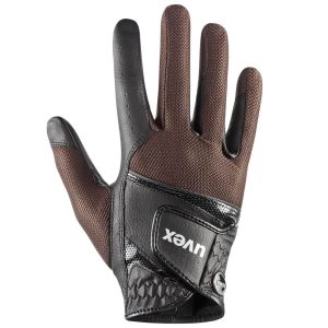 UVEX Reithandschuh Sumair Schwarz/Braun 9 | kavalio - für mich und mein Pferd