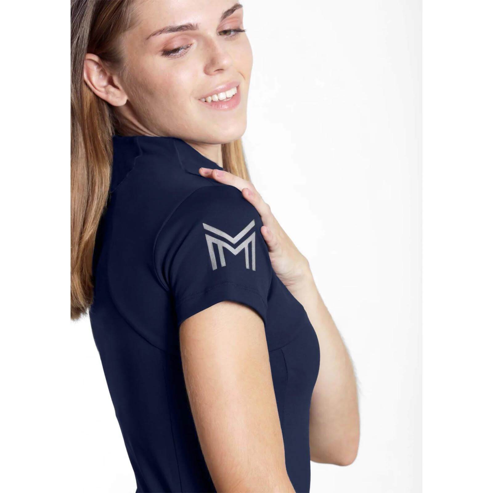 Maximilian Equestrian Base Layer Damen Short Sleeve Funktionsshirt Navy XS | kavalio - für mich und mein Pferd – Bild 2