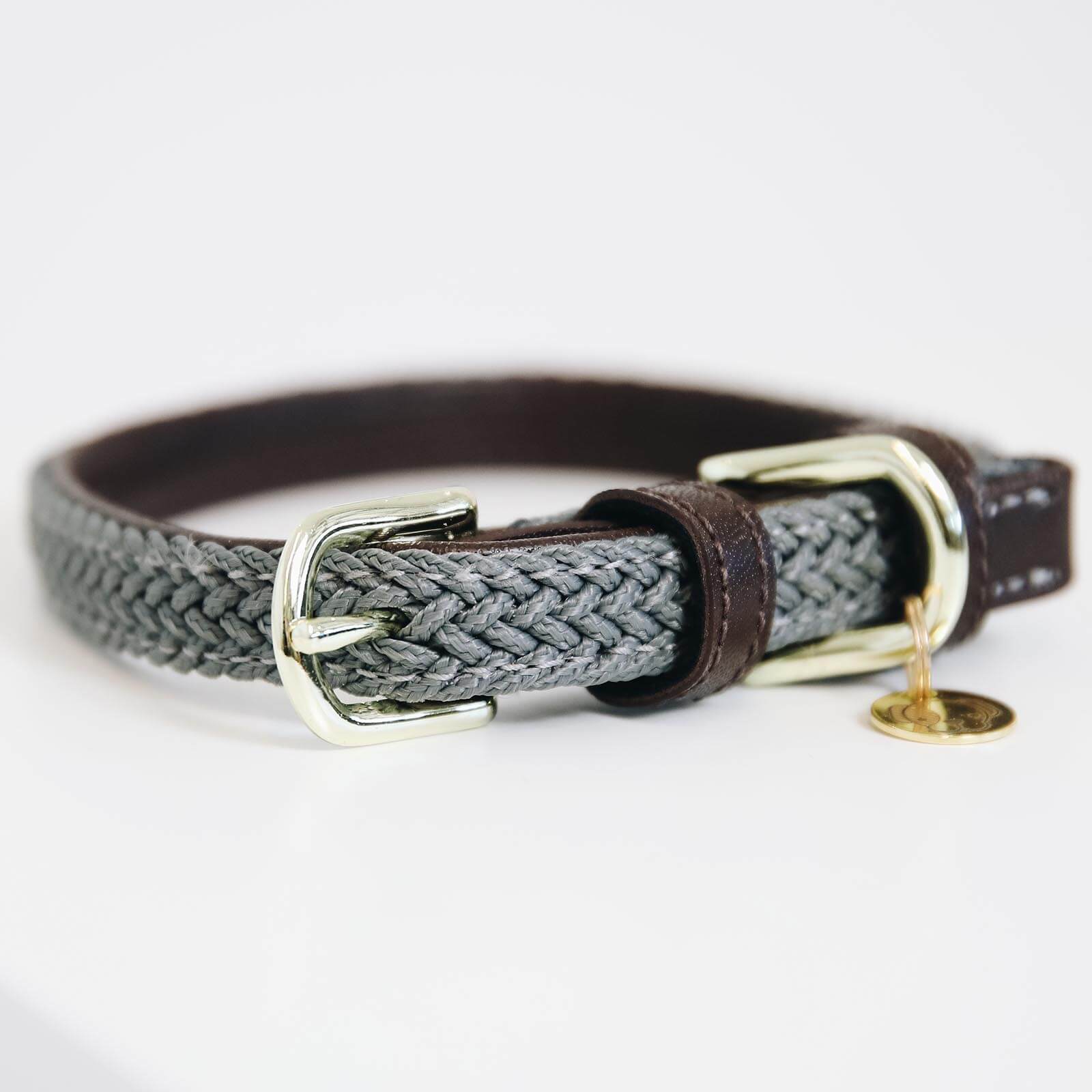 Kentucky Dogwear Hundehalsband Geflochten Nylon Grau M | kavalio - für mich und mein Pferd – Bild 2