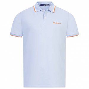 BEN SHERMAN Twin Tipped Herren Polo-Shirt 0076270N-PALEBLUE