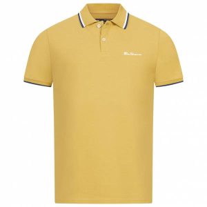 BEN SHERMAN Twin Tipped Herren Polo-Shirt 0076270N-SUNFLOWER