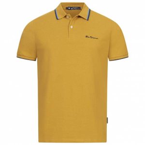 BEN SHERMAN Twin Tipped Herren Polo-Shirt 0076270NR-GOLD