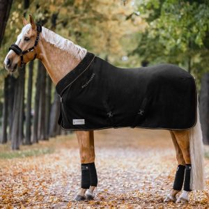 Waldhausen Abschwitzdecke Modern Rosé Schwarz 145 cm | kavalio - für mich und mein Pferd