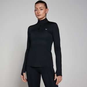 MP Damen Training Top mit 1/4-Reißverschluss – Schwarz - S