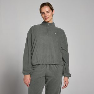 MP Damen Fleece mit 1/4-Reißverschluss und Trichterkragen – Gunmetal - M