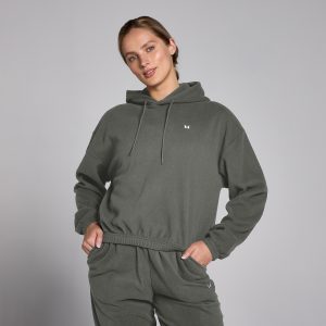MP Damen Fleece-Kapuzenpullover – Gunmetal - L