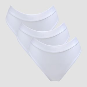 MP Damen Bikinislip mit mittelhohem Bund (3er-Packung) – Weiß - S