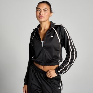 MP Damen Trikot Trainingsjacke – Schwarz/Weiß - XS