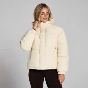 MP Damen Kurze Wattierte Steppjacke – Helles Cremeweiß - S