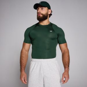 MP Herren Training Kurzarm-Baselayer  — Dunkles Smaragdgrün  - M