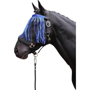 Covalliero Fliegen-Fransenband mit Klett Fliegenband Blau Pony | kavalio - für mich und mein Pferd