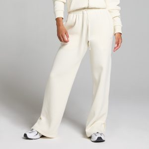 MP Damen Basics Jogginghose mit Geradem Bein – Helles Cremeweiß - M