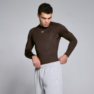 MP Herren Training Langarm-Baselayer - Schokolade - L