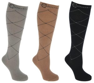 Covalliero Reitstrumpf Karo 3er Pack Reitsocken 37-39 | kavalio - für mich und mein Pferd