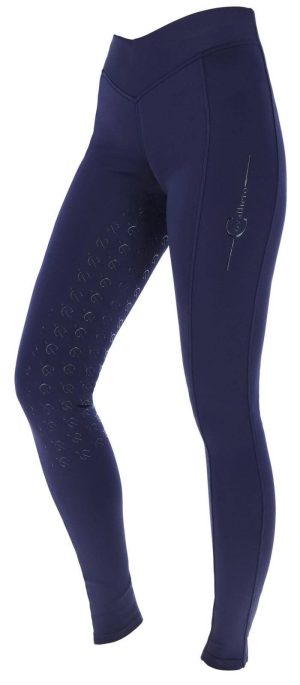 Covalliero Reitleggings Damen Full-Grip ClassicStar Damenreitleggings Vollbesatz Navy 42/44 | kavalio - für mich und mein Pferd