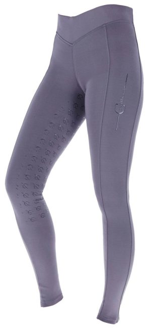 Covalliero Reitleggings Damen Full-Grip ClassicStar Damenreitleggings Vollbesatz Graphite 40/42 | kavalio - für mich und mein Pferd