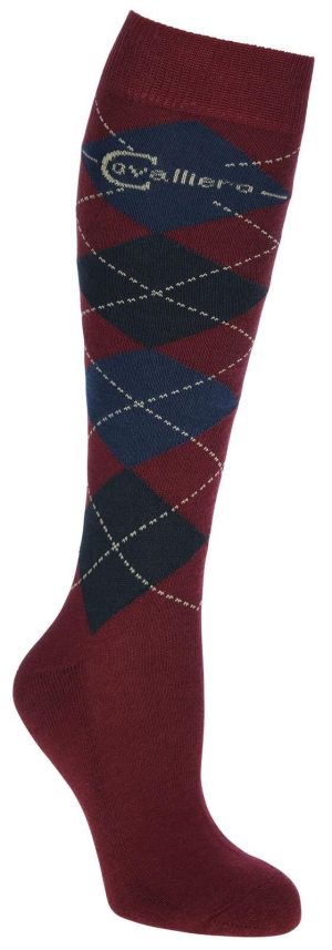 Covalliero Reitstrumpf Brescia Reitsocken Merlot/Graphite 34-36 | kavalio - für mich und mein Pferd