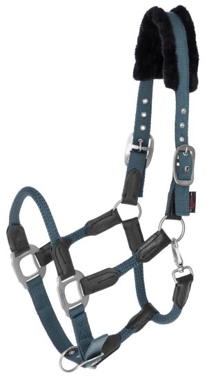 Covalliero Halfter Cordano Nylonhalfter Smoked Blue Cob | kavalio - für mich und mein Pferd