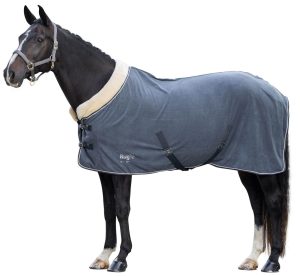 RugBe Abschwitzdecke RugBe Royal Fleecedecke Graphite 145cm | kavalio - für mich und mein Pferd