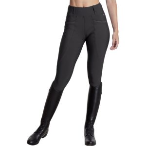 Maximilian Equestrian Reitleggings Damen Full-Grip Pro Riding Leggings Charcoal Grey L | kavalio - für mich und mein Pferd
