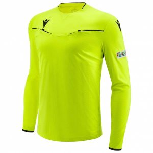 UEFA macron Herren Langarm Schiedsrichter Trikot 58575154