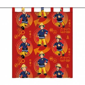 Feuerwehr Sam Vorhang 140 x 160 cm 6670221001215